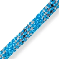 MARLOW D2 CLUB 10mm BLUE - KÉK KÖTÉL KEVERT FESTETT DYNEEMA MAGGAL POLYESTER HUZATTAL