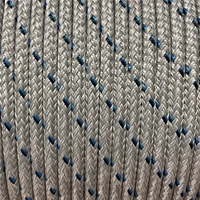 MARLOW BLUE OCEAN D/BRAID 6mm GREY - SZÜRKE KÖTÉL POLYESTER MAGGAL POLYESTER HUZATTAL rPET