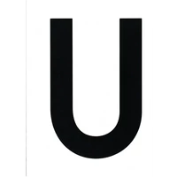 VITORLASZÁM 305mm - 12" FEKETE "U"