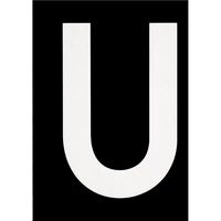 VITORLASZÁM 385 mm - 15" FEHÉR "U"
