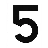 VITORLASZÁM 305mm - 12" FEKETE "5"