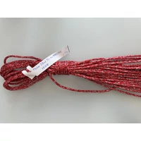 OUTLET MARLOW D/BRAID PES 6mm MARBLE RED 21 mR
