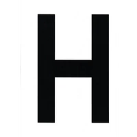 VITORLASZÁM 235 mm FEKETE "H"
