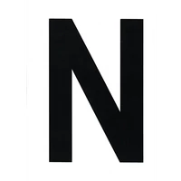 VITORLASZÁM 235 mm FEKETE "N"