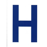 VITORLASZÁM 235 mm KÉK "H"  