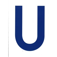 VITORLASZÁM 235 mm KÉK "U"