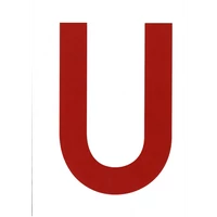 VITORLASZÁM 235 mm PIROS "U"