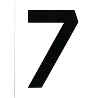 VITORLASZÁM 235 mm FEKETE "7"