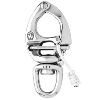 WICHARD HR quick release snap shackle - With swivel eye - Length: 70 mm