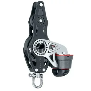 HARKEN 57mm Fiddle Ratchet Block — Swivel, Becket, Cam Cleat