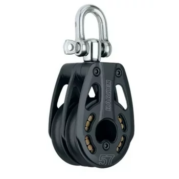 HARKEN 57mm Aluminum Double Block — Swivel