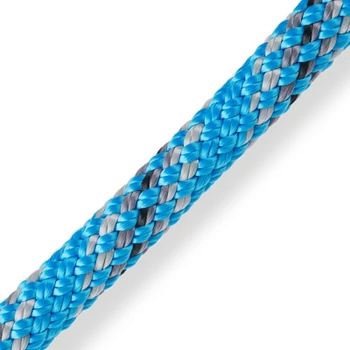 MARLOW D2 CLUB 10mm BLUE - KÉK KÖTÉL KEVERT FESTETT DYNEEMA MAGGAL POLYESTER HUZATTAL