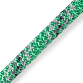 MARLOW D2 CLUB 10mm GREEN - ZÖLD KÖTÉL KEVERT FESTETT DYNEEMA MAGGAL POLYESTER HUZATTAL