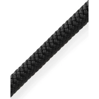 MARLOW BLUE OCEAN D/BRAID 8mm SOLID BLACK - FEKETE KÖTÉL POLYESTER MAGGAL POLYESTER HUZATTAL rPET