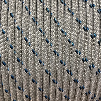 MARLOW BLUE OCEAN D/BRAID 6mm GREY - SZÜRKE KÖTÉL POLYESTER MAGGAL POLYESTER HUZATTAL rPET
