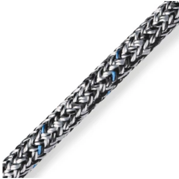 MARLOW BLUE OCEAN D/BRAID 14mm BLACK - FEKETE KÖTÉL POLYESTER MAGGAL POLYESTER HUZATTAL rPET