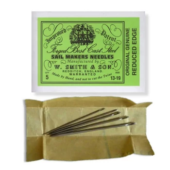 Sailmakers Needles W. Smith & Son Size 14/18 - 5 darab
