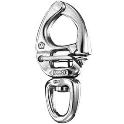 WICHARD HR quick release snap shackle - With swivel eye - Length: 70 mm