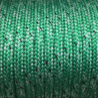 OUTLET MARLOW D/BRAID PES 10mm MARBLE GREEN ZÖLD KÖTÉL POLYESTER MAGGAL POLYESTER HUZATTAL 24mR