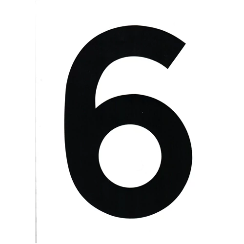 VITORLASZÁM 235 mm FEKETE "6/9"